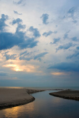 485-20 Dunes Creek at Sunset