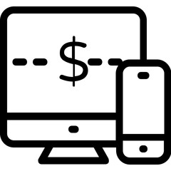 
M Commerce Vector Icon
