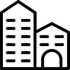 Obraz premium Building Vector Icon 