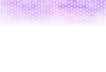 Obraz premium 水彩(デジタル)の麻の葉、はがき比率