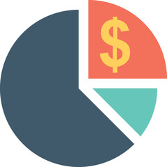 
Graph Colored Vector Icon
