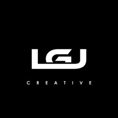 LGJ Letter Initial Logo Design Template Vector Illustration	
