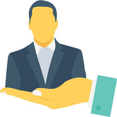 
Businessman Colored Vector Icon
