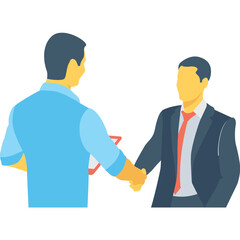 
Colleagues Colored Vector Icon
