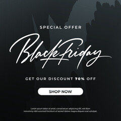 Modern Black friday sale banner vector	