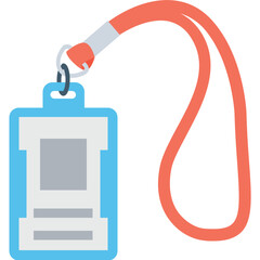 
ID Card Colored Vector Icon
