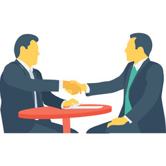 
Colleagues Colored Vector Icon
