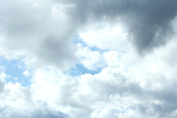 Obraz premium Clouds in the blue sky.