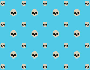 pattern background, various human skull