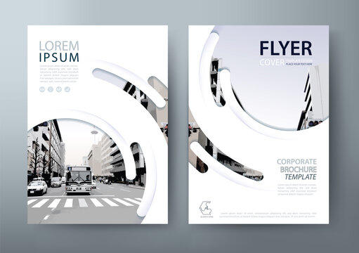 Annual report brochure flyer design template vector, Leaflet cover presentation, book cover.
