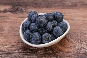Sweet fresh juicy blueberries heap
