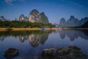 中国广西桂林阳朔兴坪古镇