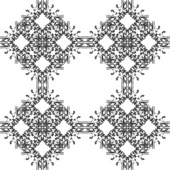 
Decorative ornament, arabesque and crown, tapestry background