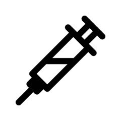 Syringe with Covid-19 vaccine vector icon
