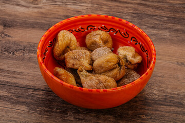 Dry sweet fig fruit heap