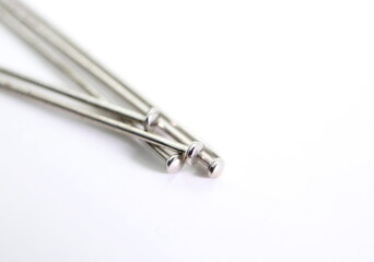 
red bulb, on yellow felt textured background.