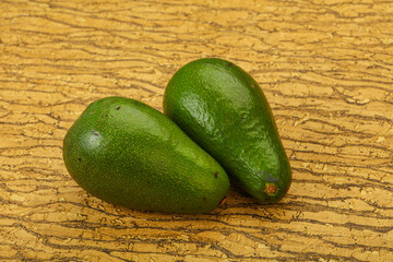 Two ripe exotic avocado vegetable