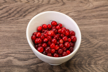 Sweet and tasty cranberry in the bowl