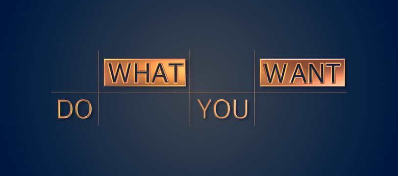 Do what you want con sfondo colorato