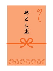 赤いお年玉のポチ袋