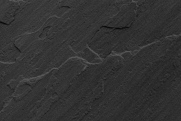 Dark grey black slate background or texture. Black granite slabs background