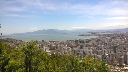Fototapeta na wymiar Ausblick auf Florianópolis, Stadt, Santa Catarina, Brasilien
