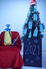 Waiting for Christmas and New Year's eve in quarantine during Covid 19 / Coronavirus pandemic....