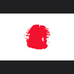 abstract japan flag. texture effect. Modern design for clothes, packaging, paper, cover, fabric