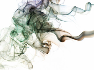 Abstract swirls of smoke