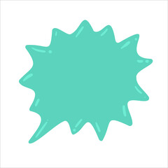 Speech Bubble for Entering Conversation Messages and Thoughts of Cartoon Characters