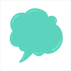 Speech Bubble for Entering Conversation Messages and Thoughts of Cartoon Characters