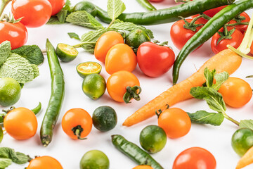 vegetables background and copy space