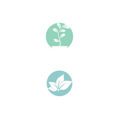 Leaf Mint Logo Template vector symbol