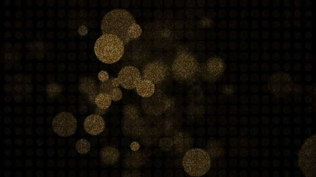 Countdown from 10 to 0 second golden text with gold bokeh boom spark background. 4K 3D ten seconds countdown with gold bokeh for New Year Eve, Christmas, Winter festival season.