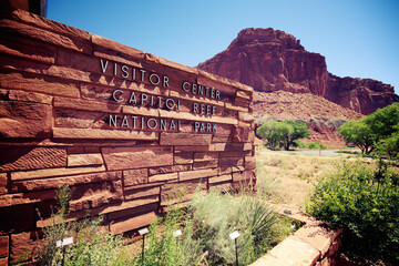 U, UNITED STATES - Jun 19, 2012: Visitor Center Capitol Reef National Park