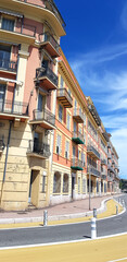 Fototapeta na wymiar Buildings in the old center of Nice, French Riviera