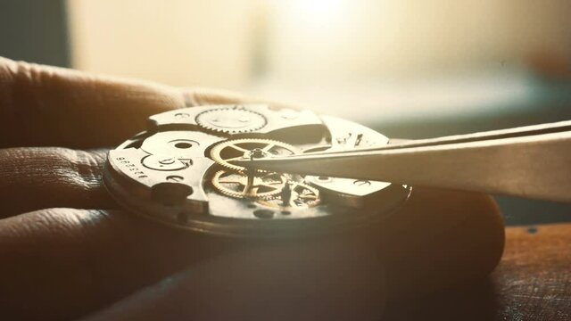 Watchmaker's workshop, mechanical watch repair