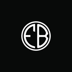 FB MONOGRAM letter icon design on BLACK background.Creative letter FB/F B logo design.
 FB initials MONOGRAM Logo design.