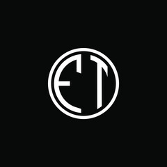 FT MONOGRAM letter icon design on BLACK background.Creative letter FT/ F T logo design.
FT initials MONOGRAM Logo design.