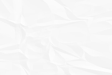crumpled white paper background close up