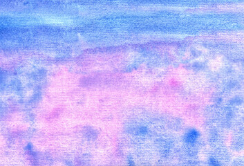 pink watercolor blue watercolor pastel background with spots