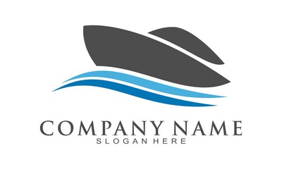 Boat illustration vector icon