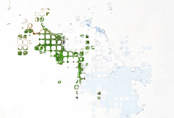 
Abstract map in the form of pixels