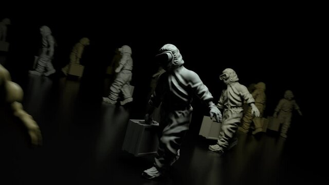  Statue Of Epidemic Health Workers 4k