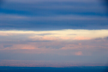 Alazani valley landscape and view in Kakheti, Georgia