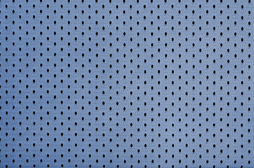 Blue mesh sport wear fabric textile background pattern
