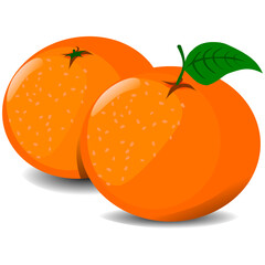 mandarin tangerine orange fruit isolated on white chinese new year 