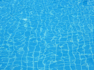 blue water wave in the swimming pool