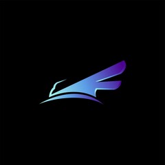Obraz premium F Bird Logo
