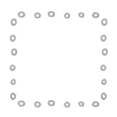 まるのシンプルな四角いフレーム　枠
